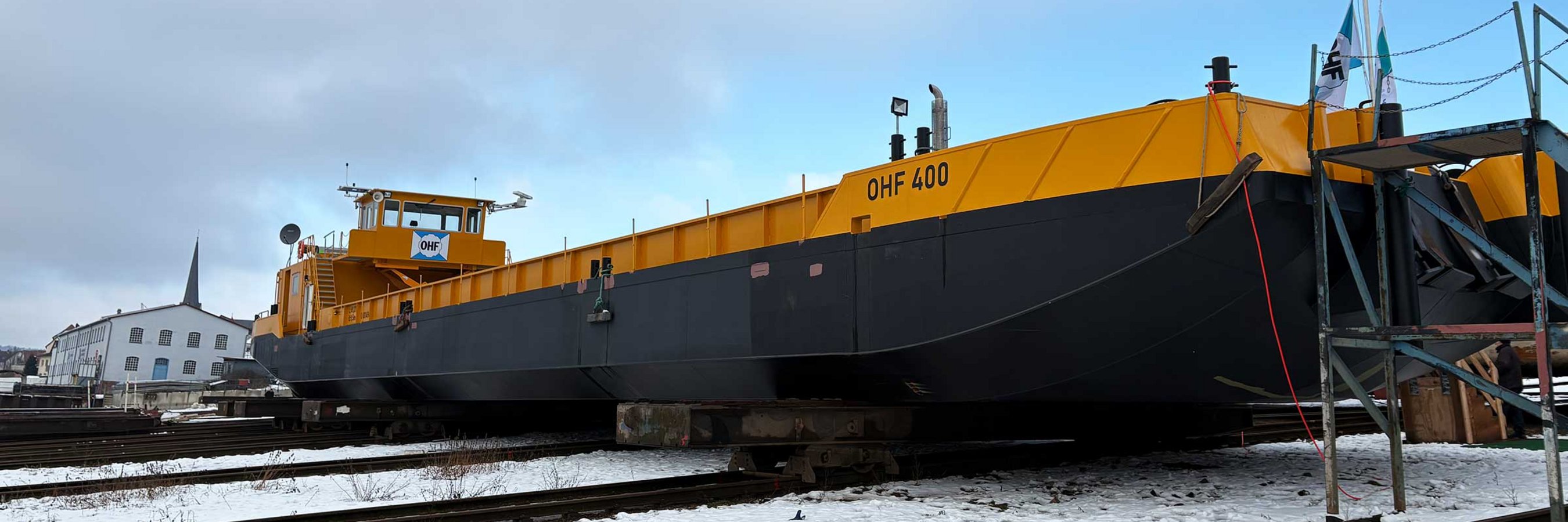 OHF 400 Schiffbau Erlenbach Werft Helling