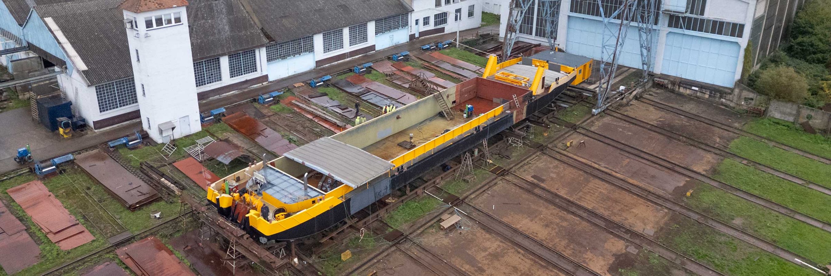 Luftbild OHF 400 Erlenbacher Werft